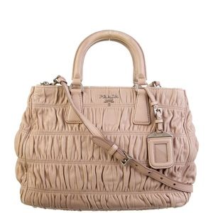 Prada leather Gaufre bag and wallet